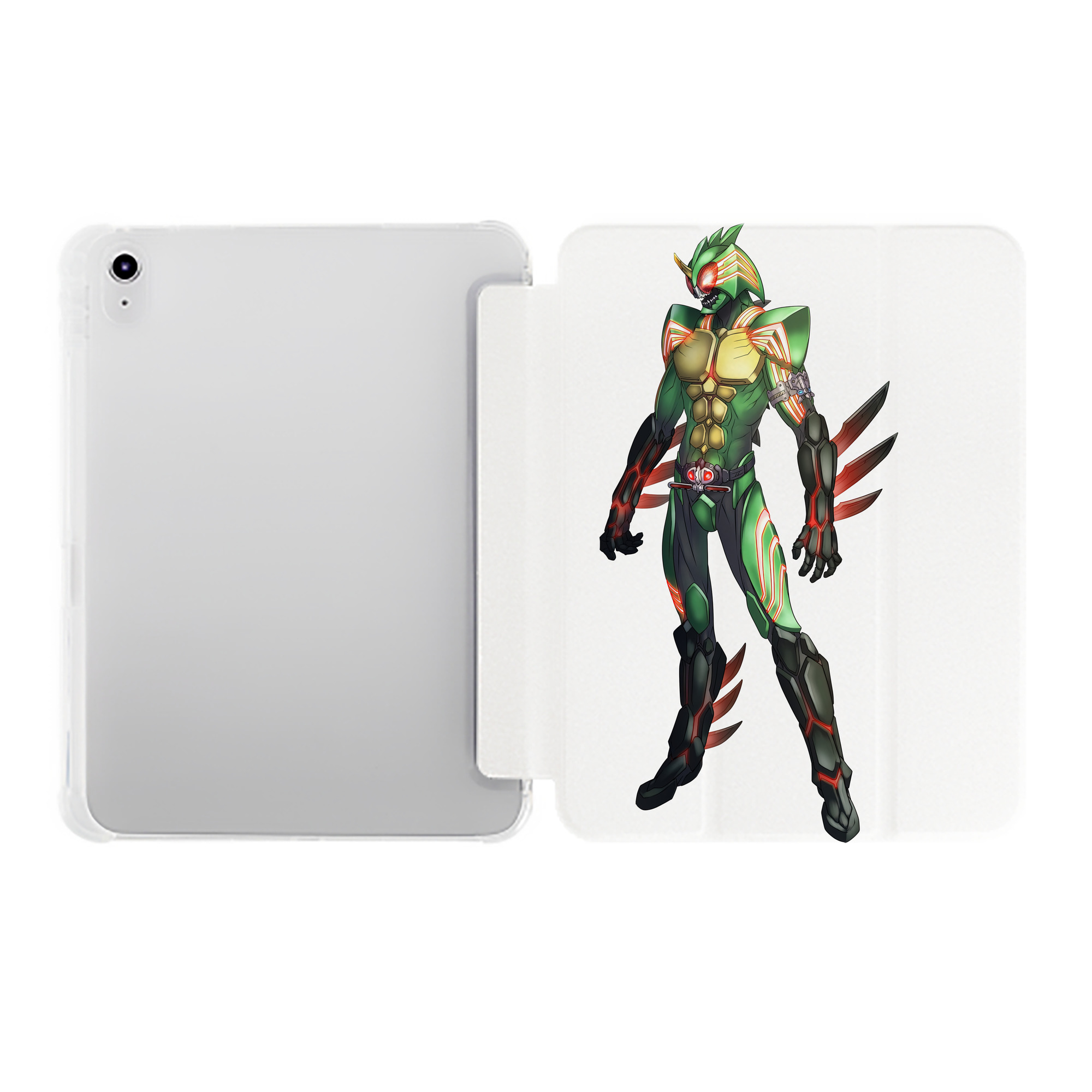 （画像用） ウルトラマン Ultraman IPad ケース ペン収納付き 三つ折りスタンド PUレザー×シリコン 対応機種9.5/10.5/10.9インチ